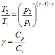 Calculation Temperarure Elevation in Compressor