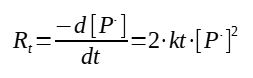 Radical Polymerization termination rate
