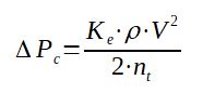 Calculation of the pressure drop in the return cover of a shell tubes heat exchanger