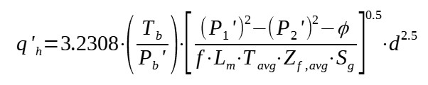 Simplified Isothermal Equation for flow of compressible fluids in long pipelines, modified