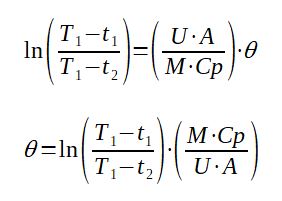 Formula to calculate the time to heat up a tank