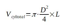 Formula total volume cylinder